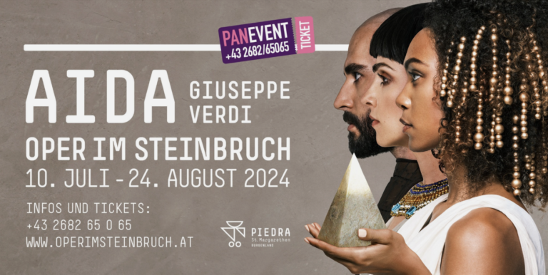 Oper “AIDA” am Neusiedler See – Oper im Steinbruch, 10.7.-24.8.